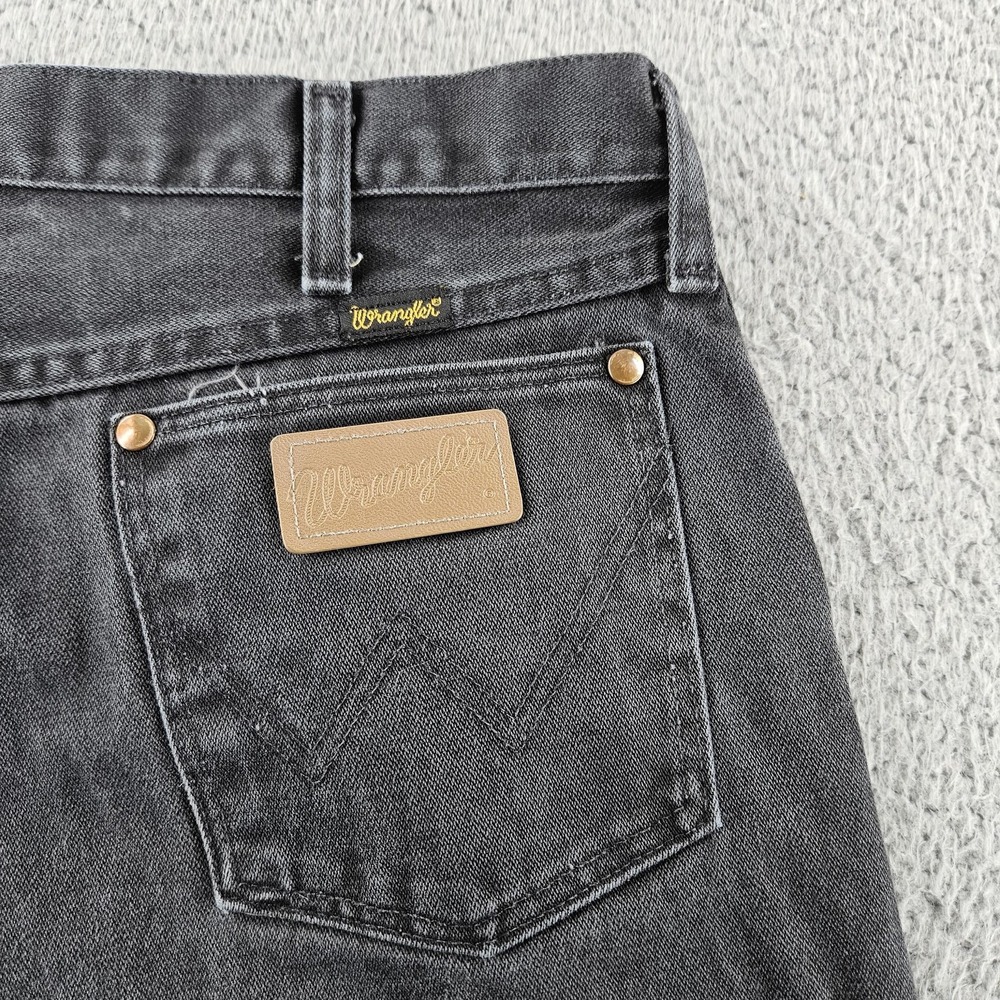 Vintage‎ Wrangler Jeans Mens 36x36 Black 13MWZ Straight Leg USA 90s Cowboy Cut
